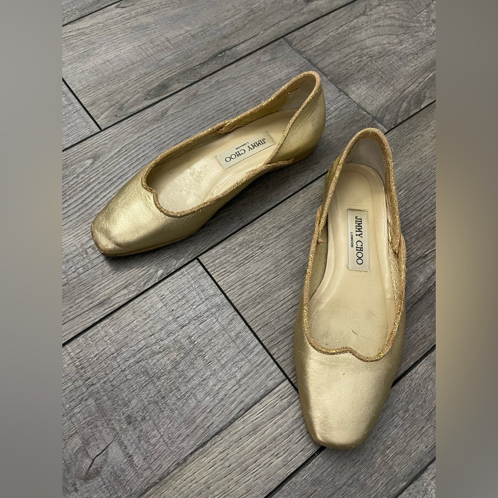Jimmy Choo Gold Women's Flats size 36